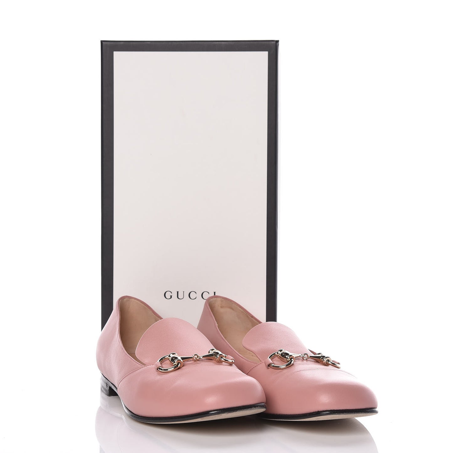 Calfskin Horsebit Loafers 39.5 Soft Pink