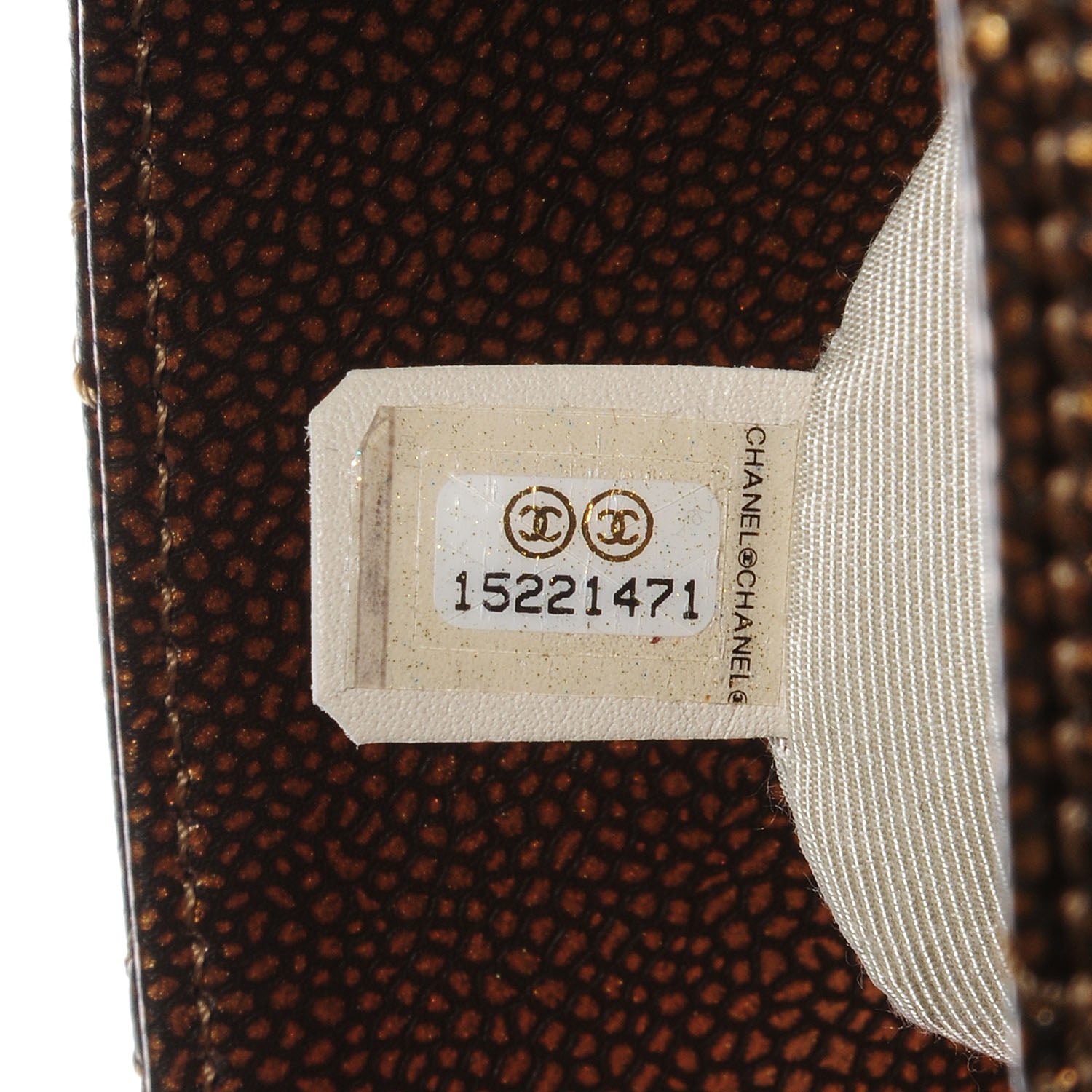 Chanel Metallic Caviar Grand Shopping Tote GST Khaki 7 of 9