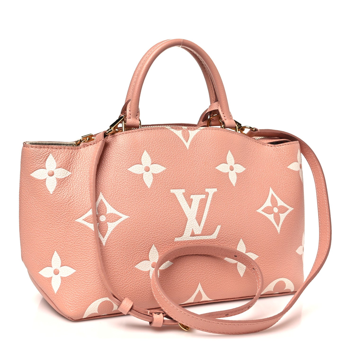 Louis Vuitton Empreinte Monogram Giant Petit Palais Rose Trianon Creme 3 of 9