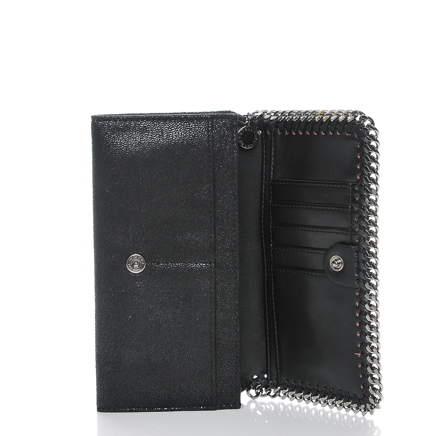 Shaggy Deer Falabella Flap Wallet Black