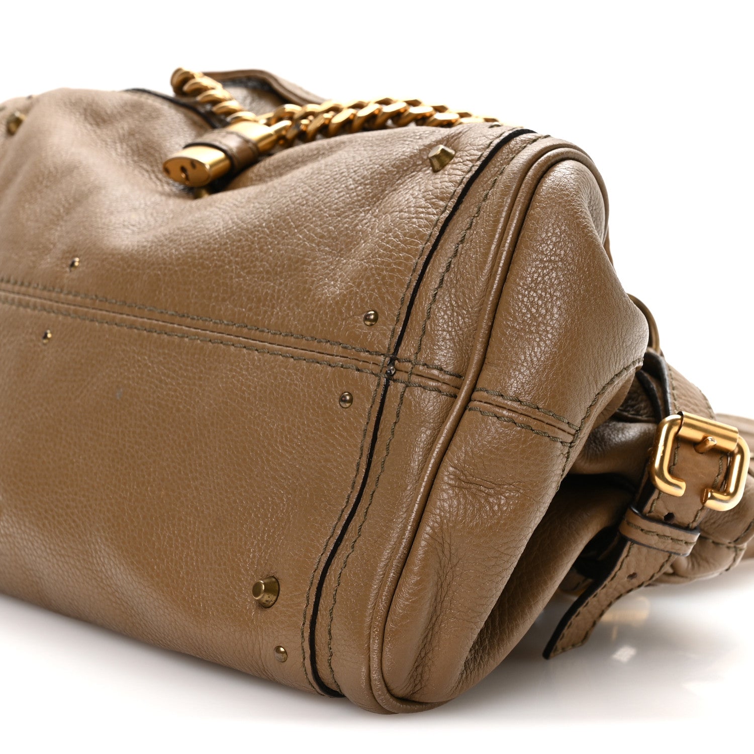 psa9 カブトプス ホロ デルタ Chloe Calfskin Medium Paddington Capsule Satchel Elephant 1834332