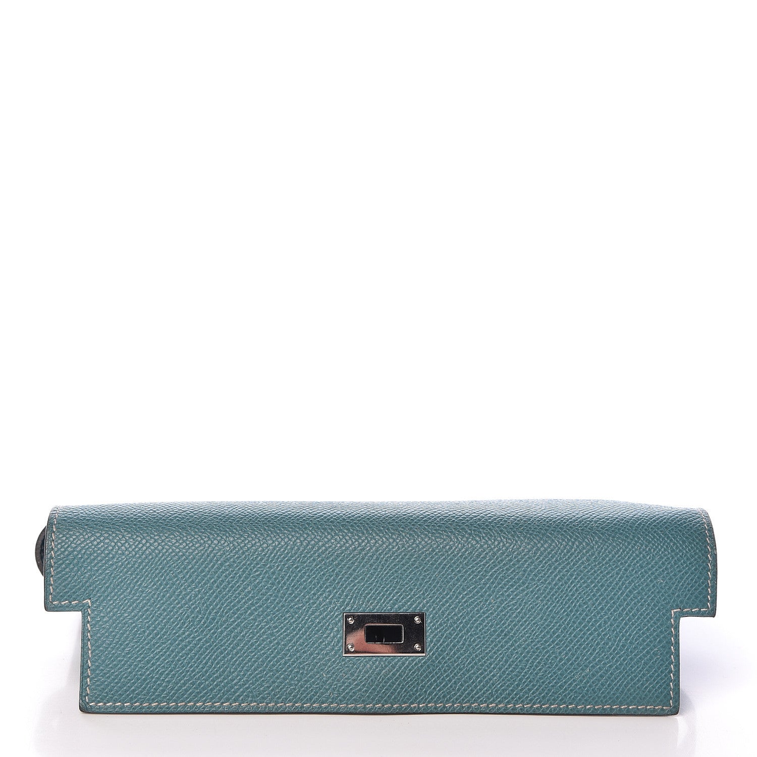 Hermes Epsom Kelly Longue Wallet Blue Jean 10 of 26
