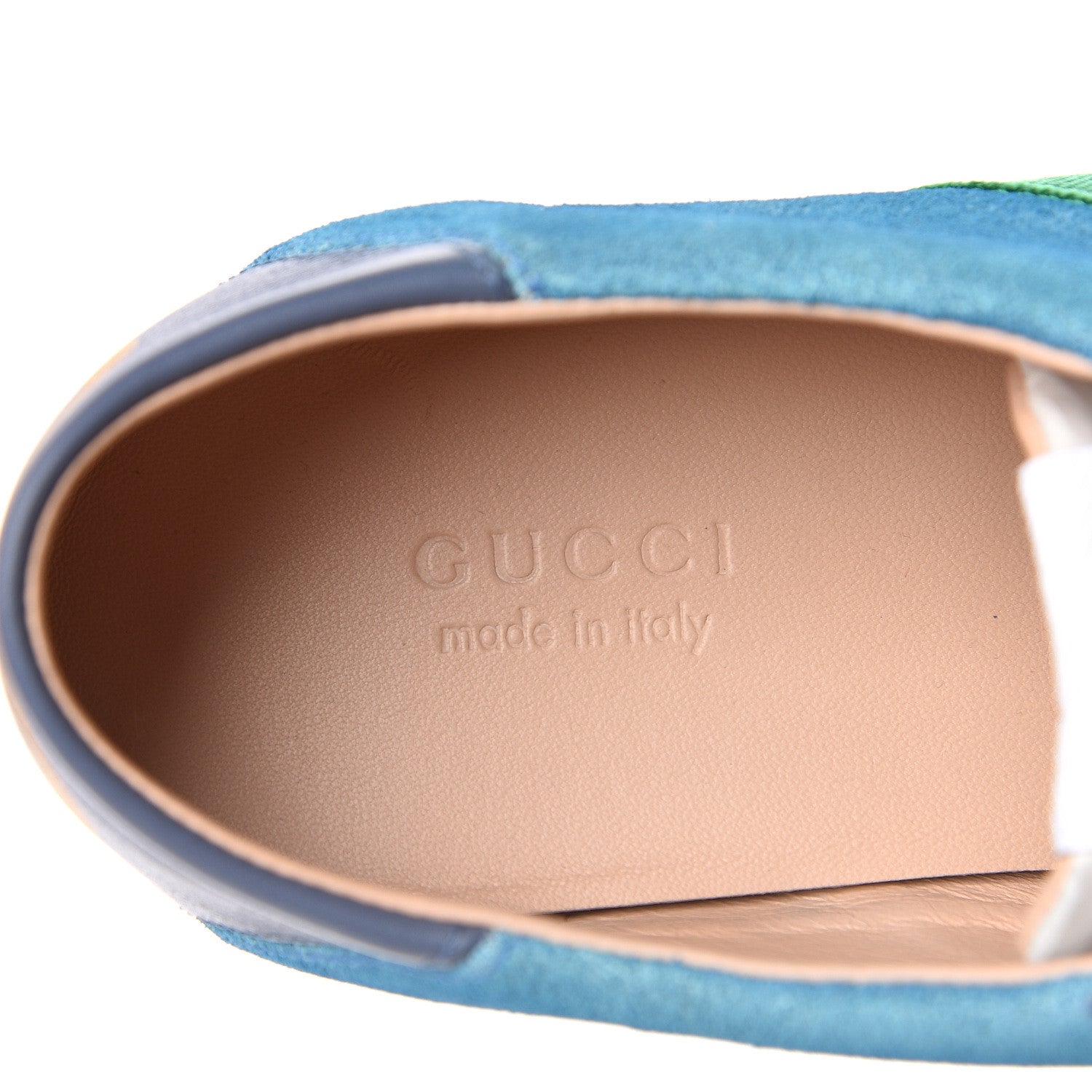 Gucci Suede Web Womens Rocket Sneakers 38 Bright Splash Thunder 7 of 9
