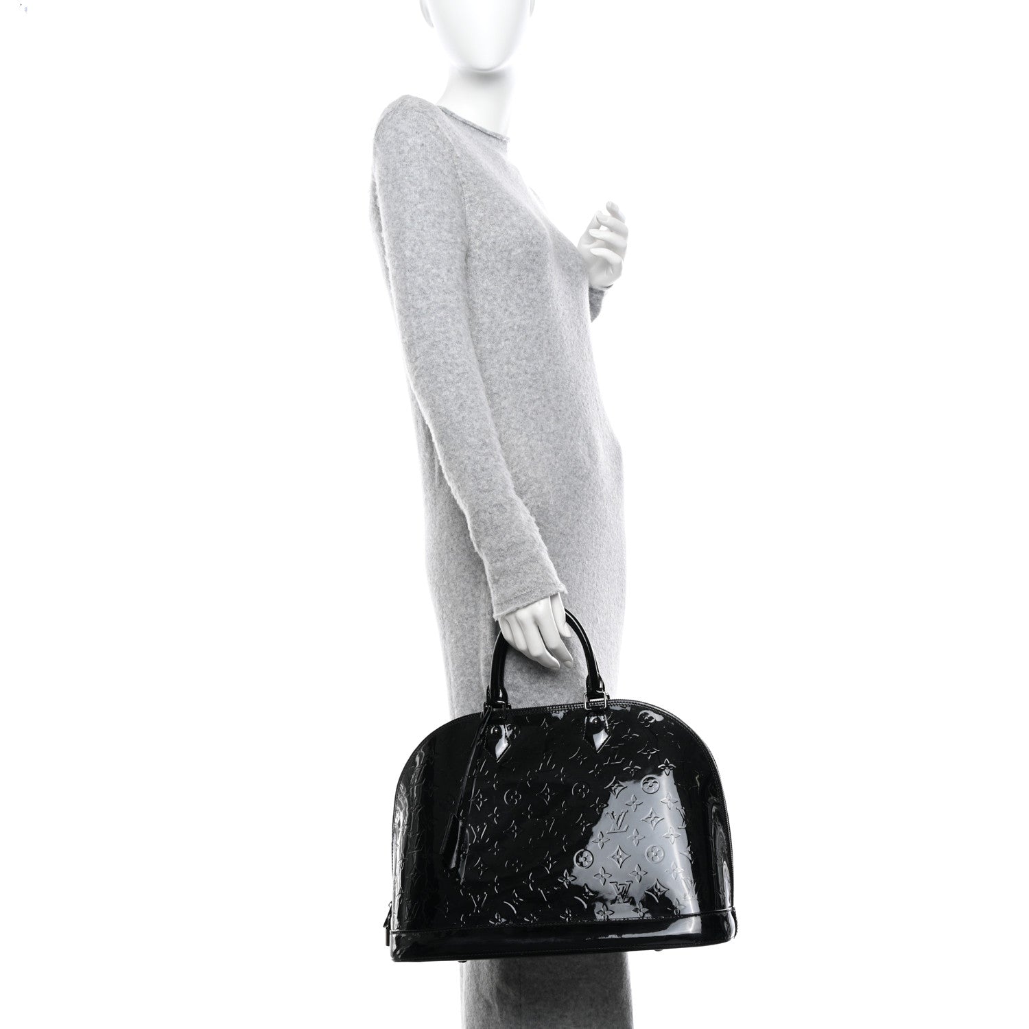 Louis Vuitton Vernis Alma GM Noir Magnetique 3 of 10