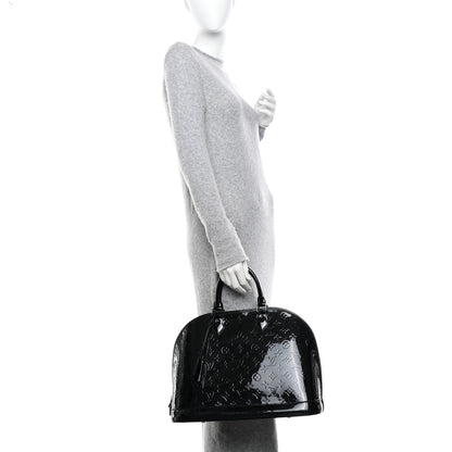 Louis Vuitton Vernis Alma GM Noir Magnetique 3 of 10