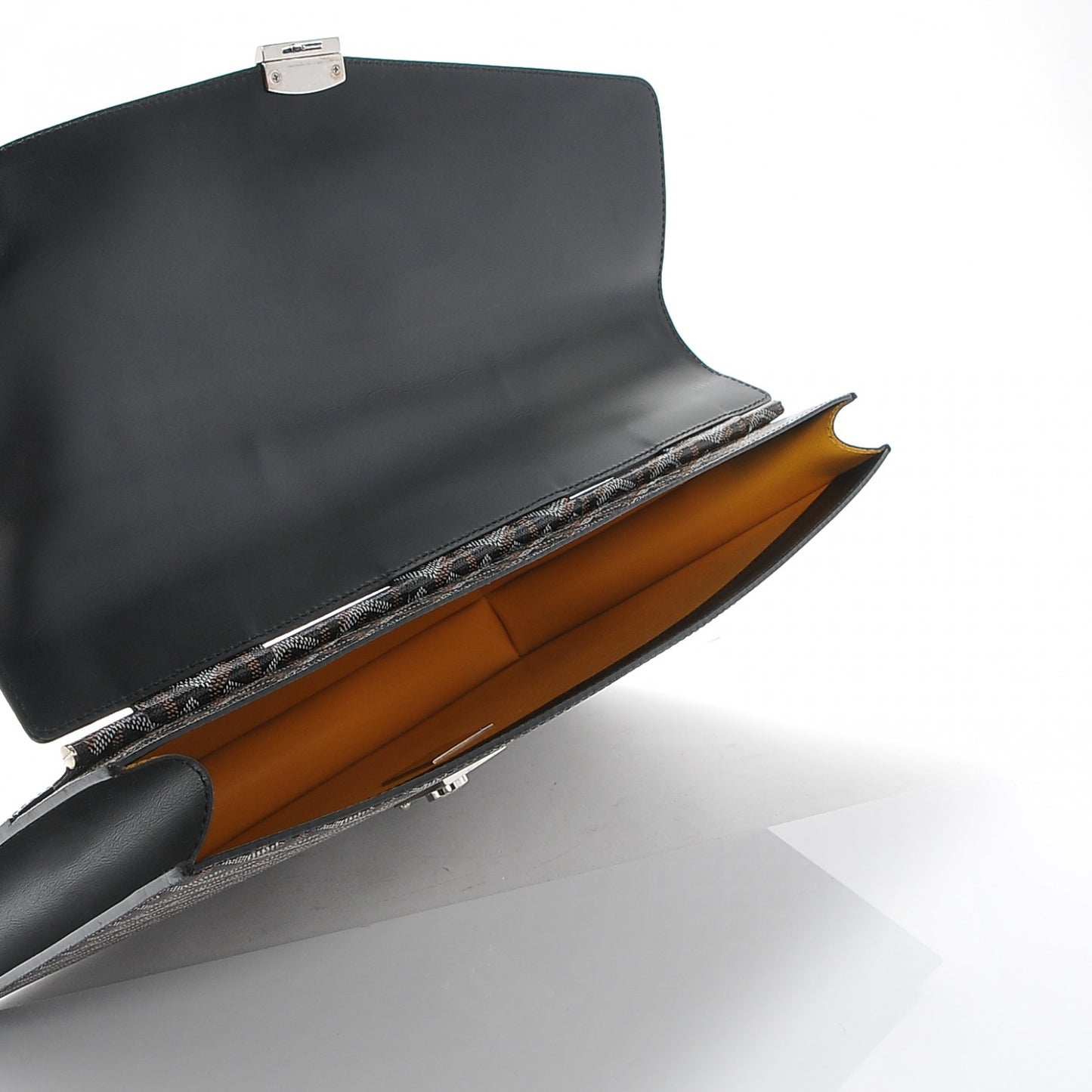 Goyardine Serviette Chypre Briefcase Black