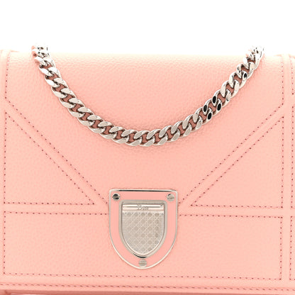 Christian Dior Grained Calfskin Diorama Wallet on Chain Pouch Nude 15 of 21