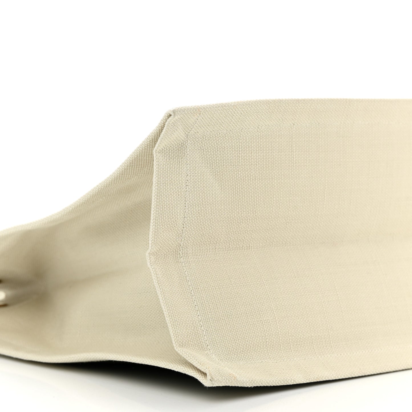Linen Calfskin Small Rive Gauche Tote Military Green Blanc Vintage