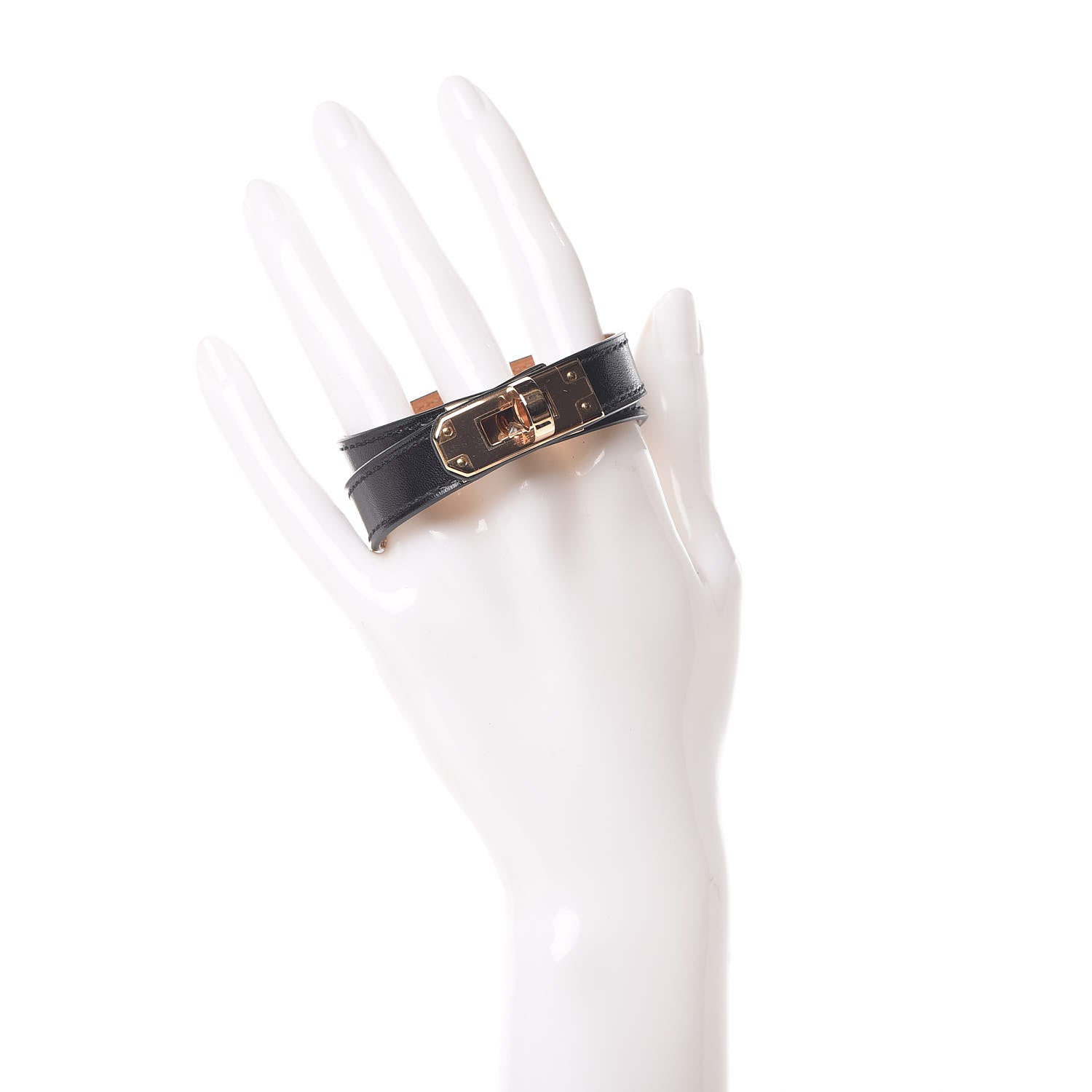 Hermes Box Kelly Double Tour Bracelet T2 Black 2 of 7