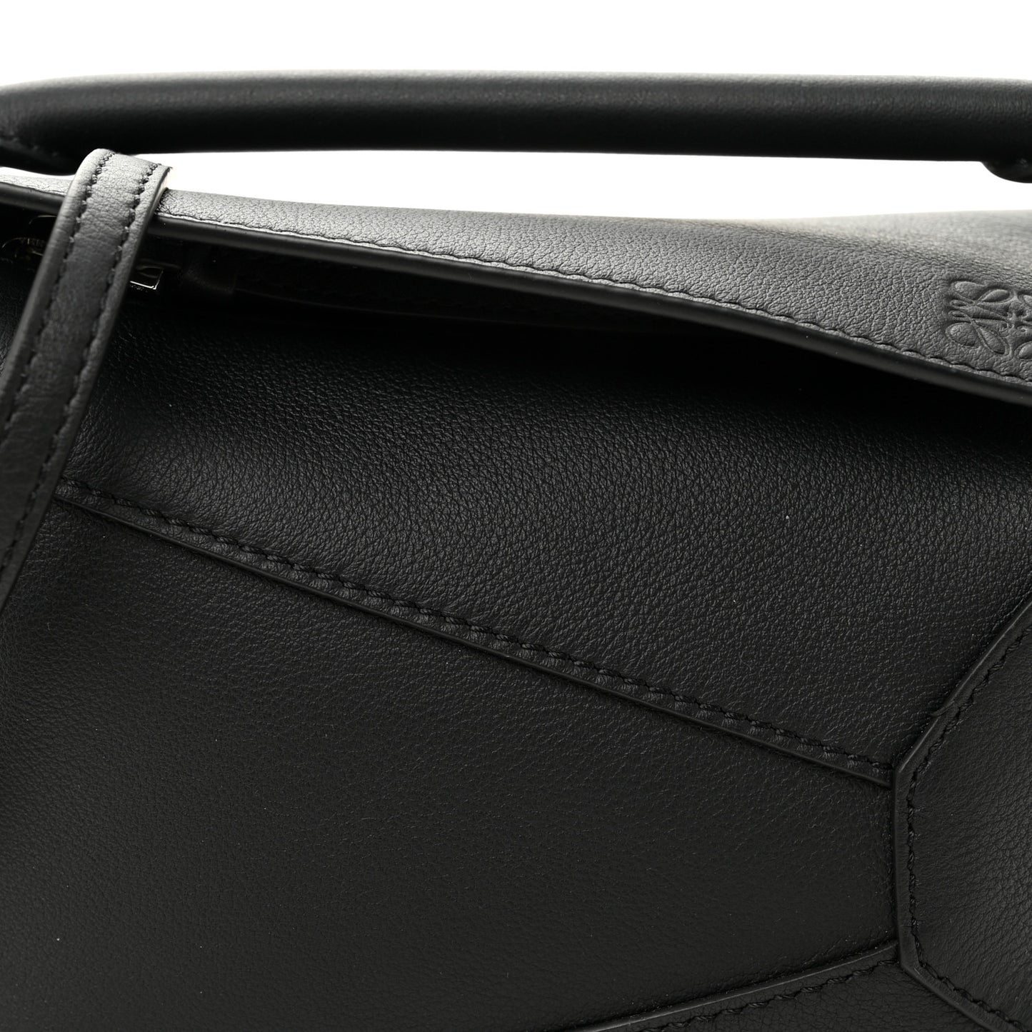 Calfskin Mini Puzzle Bag Black
