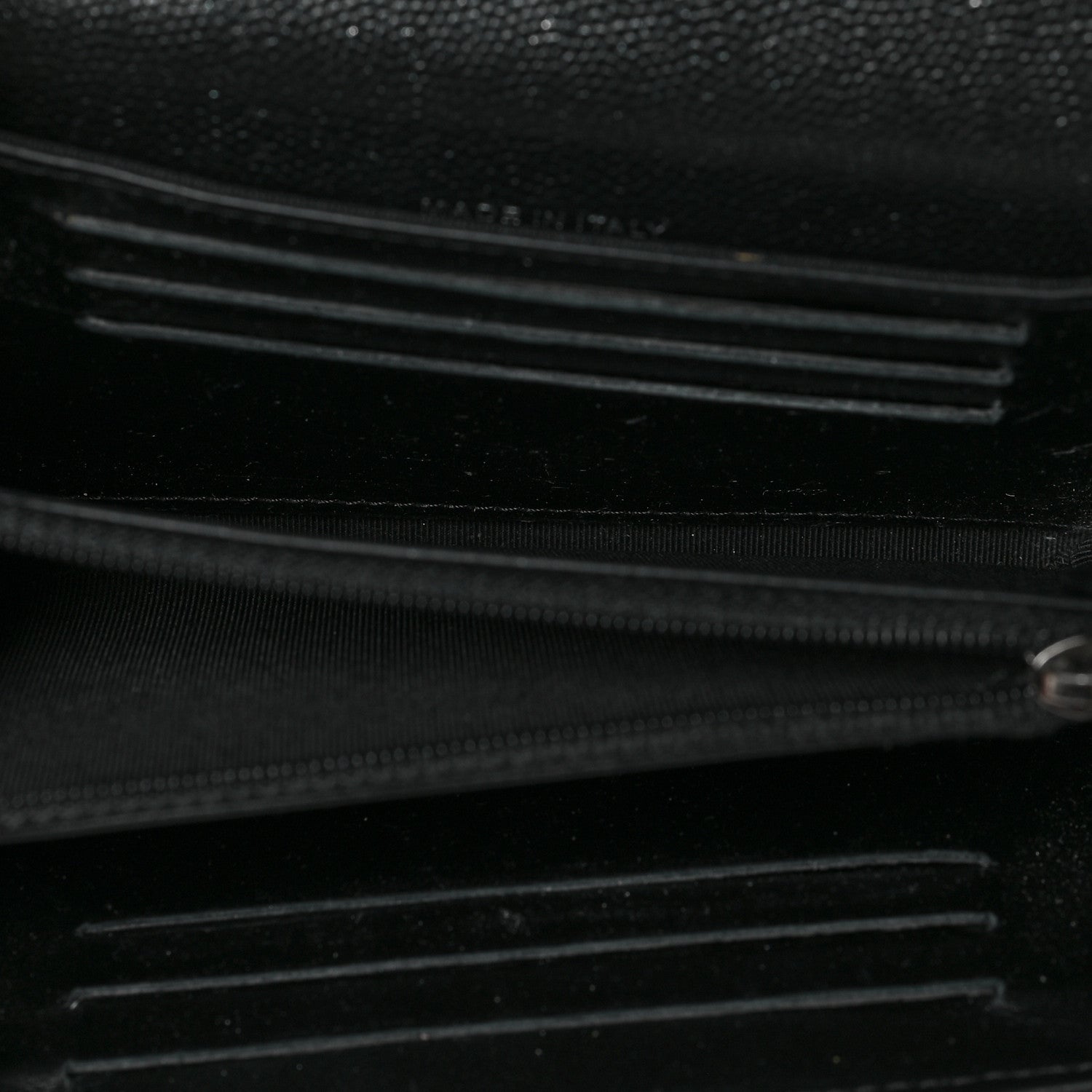 Chanel Iridescent Caviar Quilted Large Gusset Flap Wallet Black 4 of 6