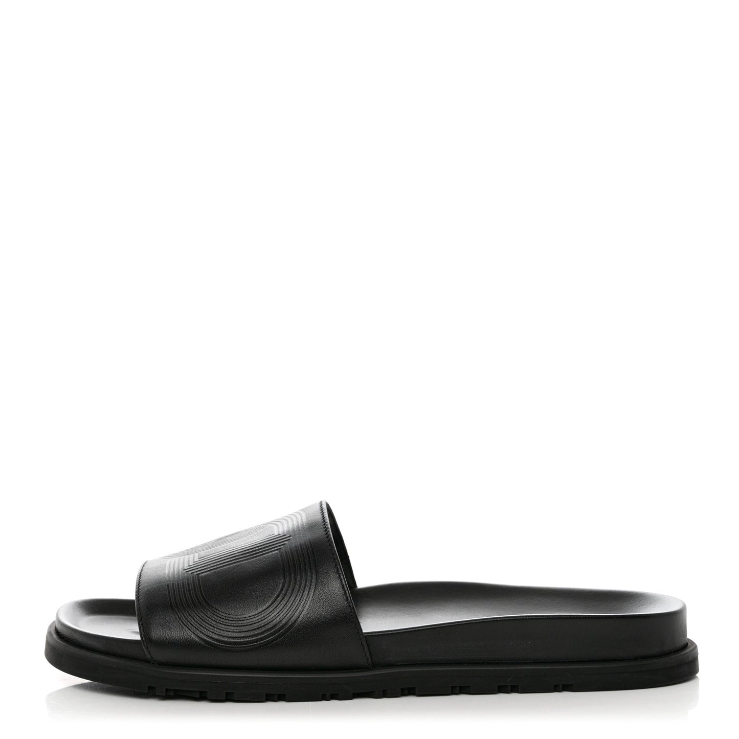Calfskin Mens Biarritz Sandals 41.5 Black