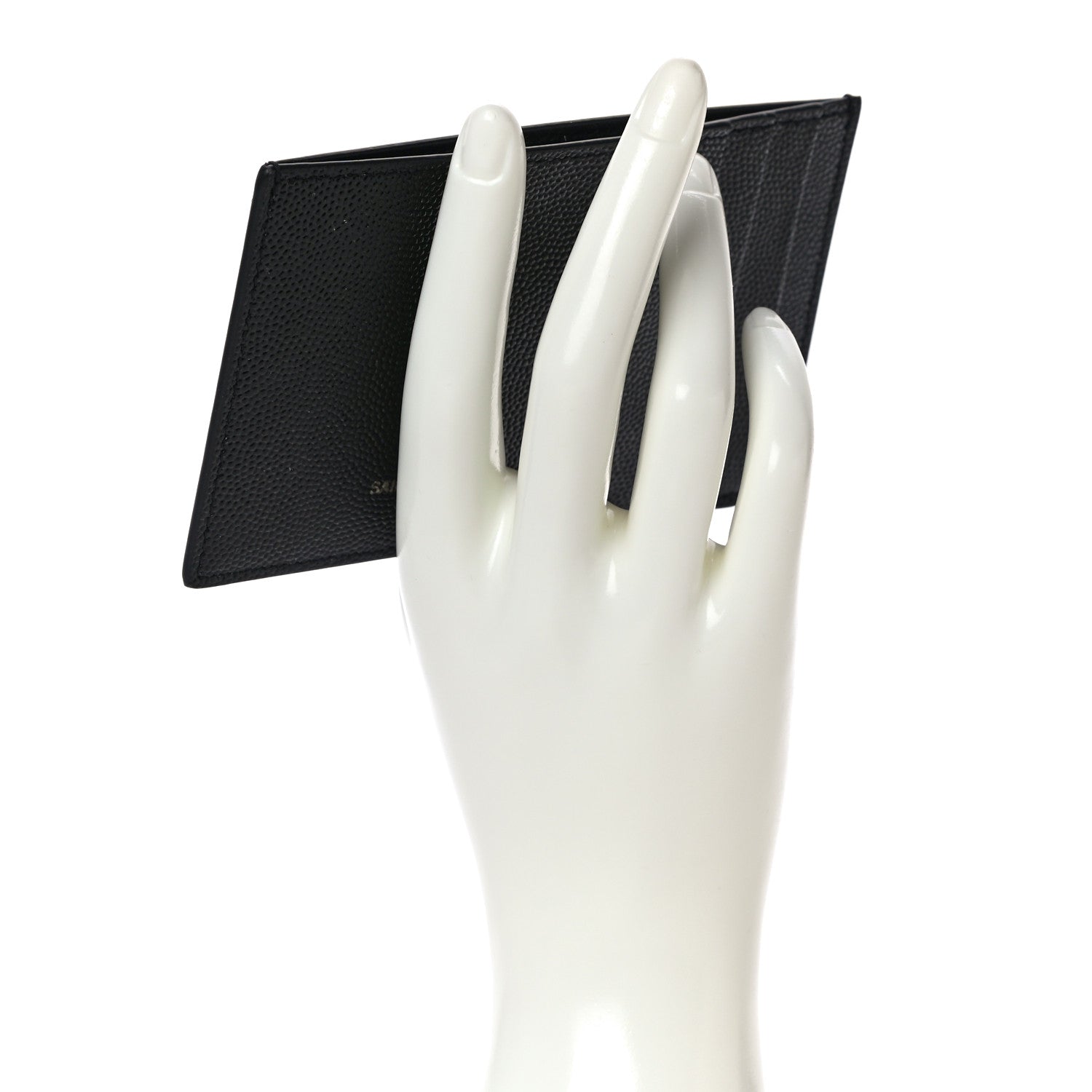 Saint Laurent Grain de Poudre 5 Fragments Card Holder Black 2 of 9