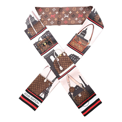 Louis Vuitton Silk Monogram Skyline Bandeau Marron 1 of 9