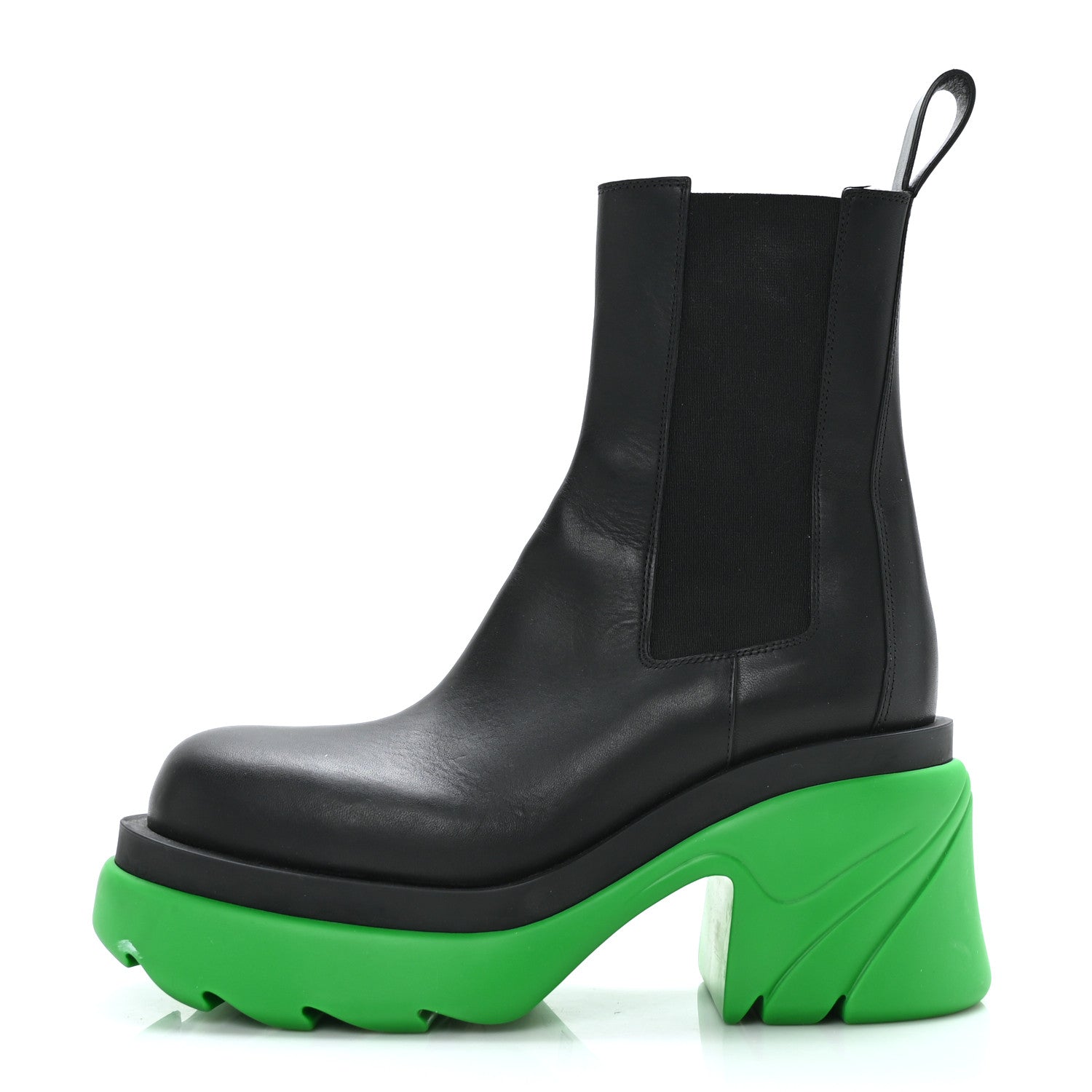 Bottega Veneta Calfskin The Flash Chelsea Boots 39 Black Grass 1 of 8