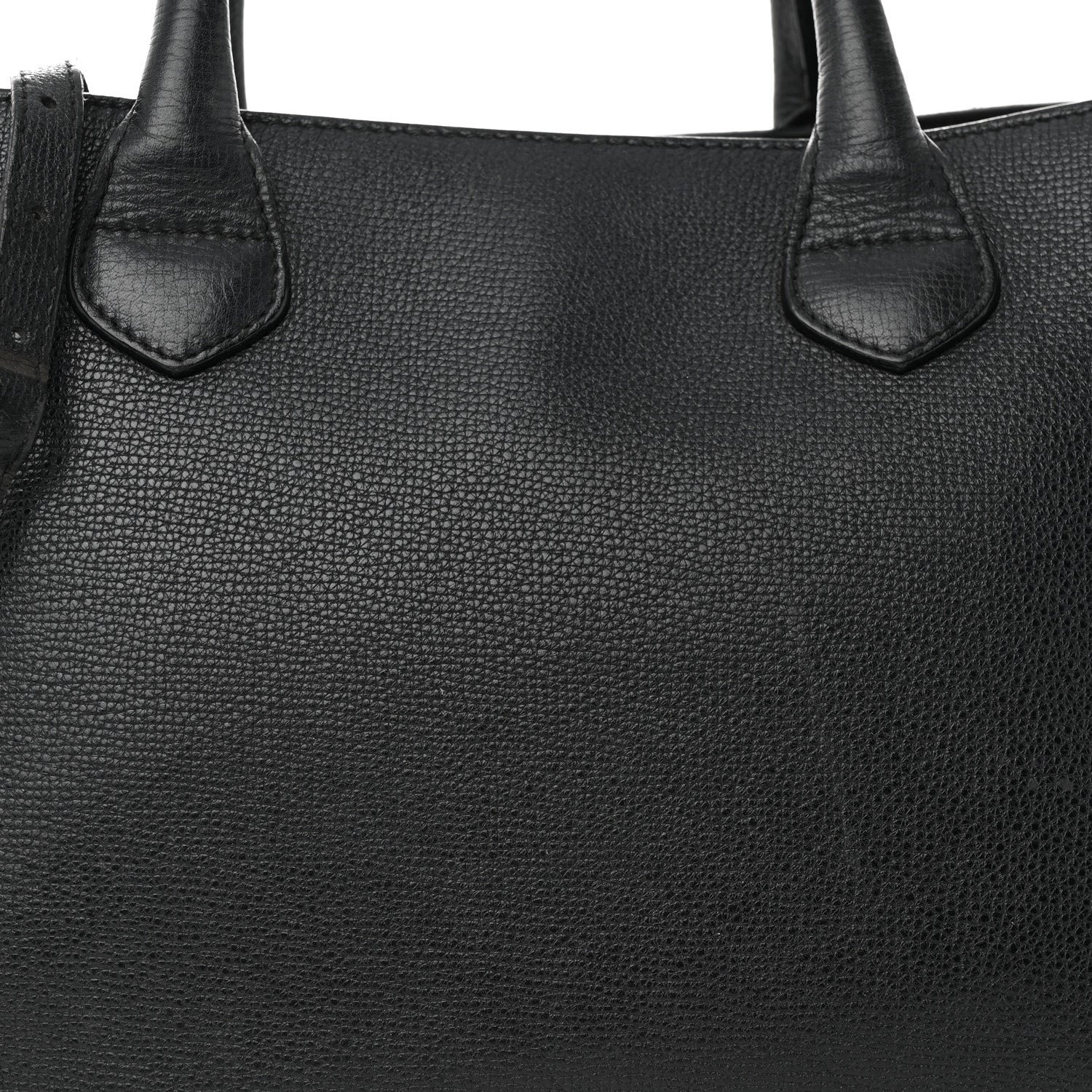 Burberry Derby Calfskin House Check Medium Banner Tote Black 7 of 28
