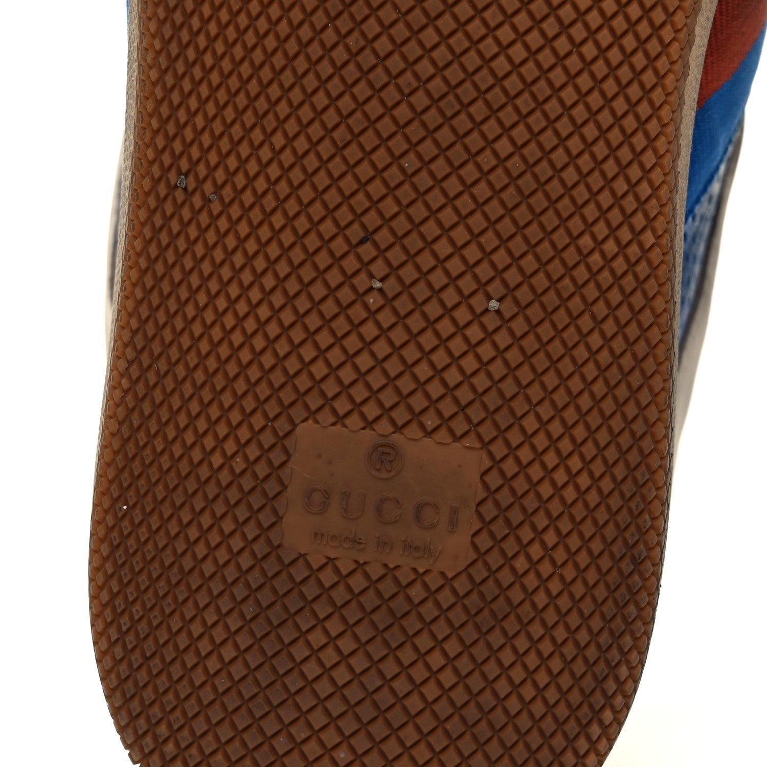 Gucci Nubuck Web Mens Screener Sneakers 7 Dusty Milk Bright Splash Dusty Orange 7 of 9
