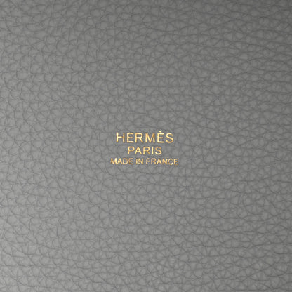 Hermes Taurillon Clemence Picotin Lock 18 PM Bleu Pale 6 of 11