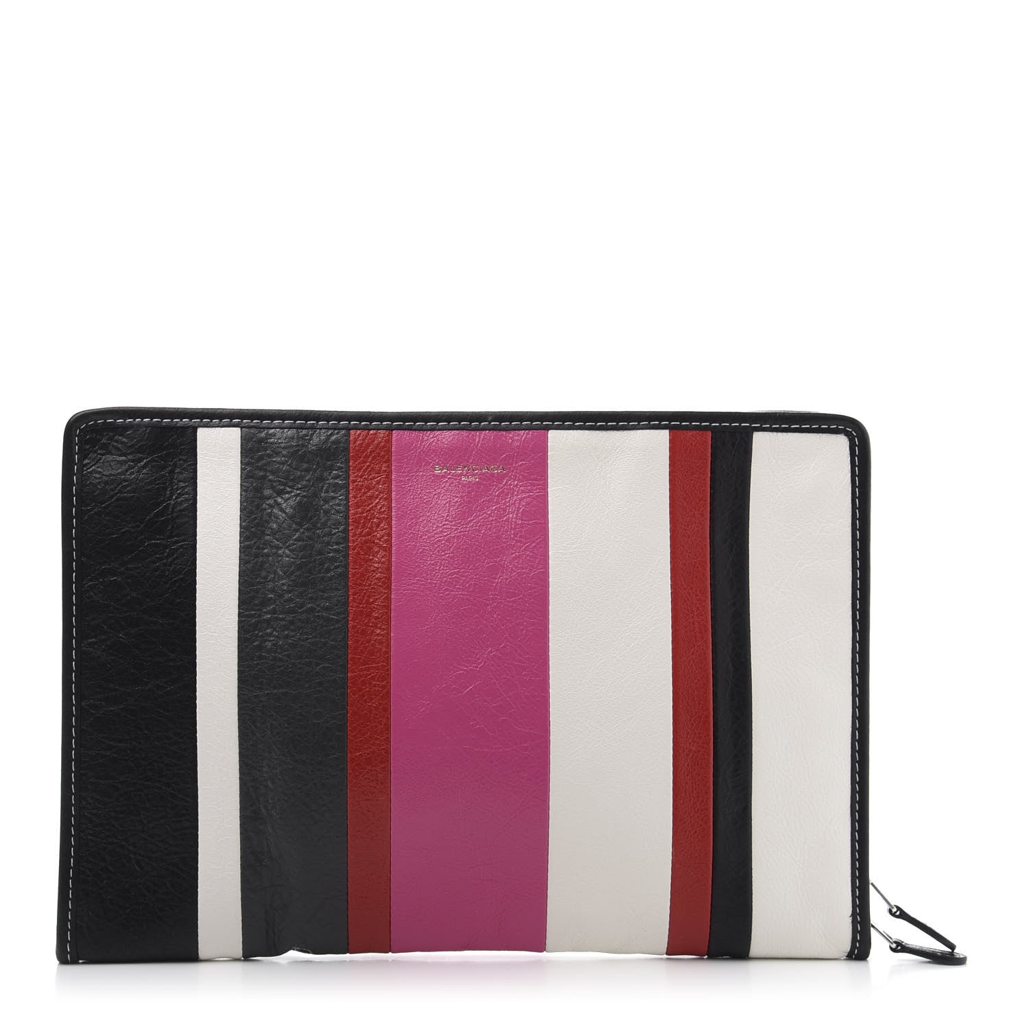 Balenciaga Agneau Arena Multicolore Bazar Pouch Rose Gris White Black Rouge 1 of 9