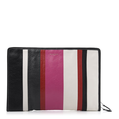 Balenciaga Agneau Arena Multicolore Bazar Pouch Rose Gris White Black Rouge 1 of 9