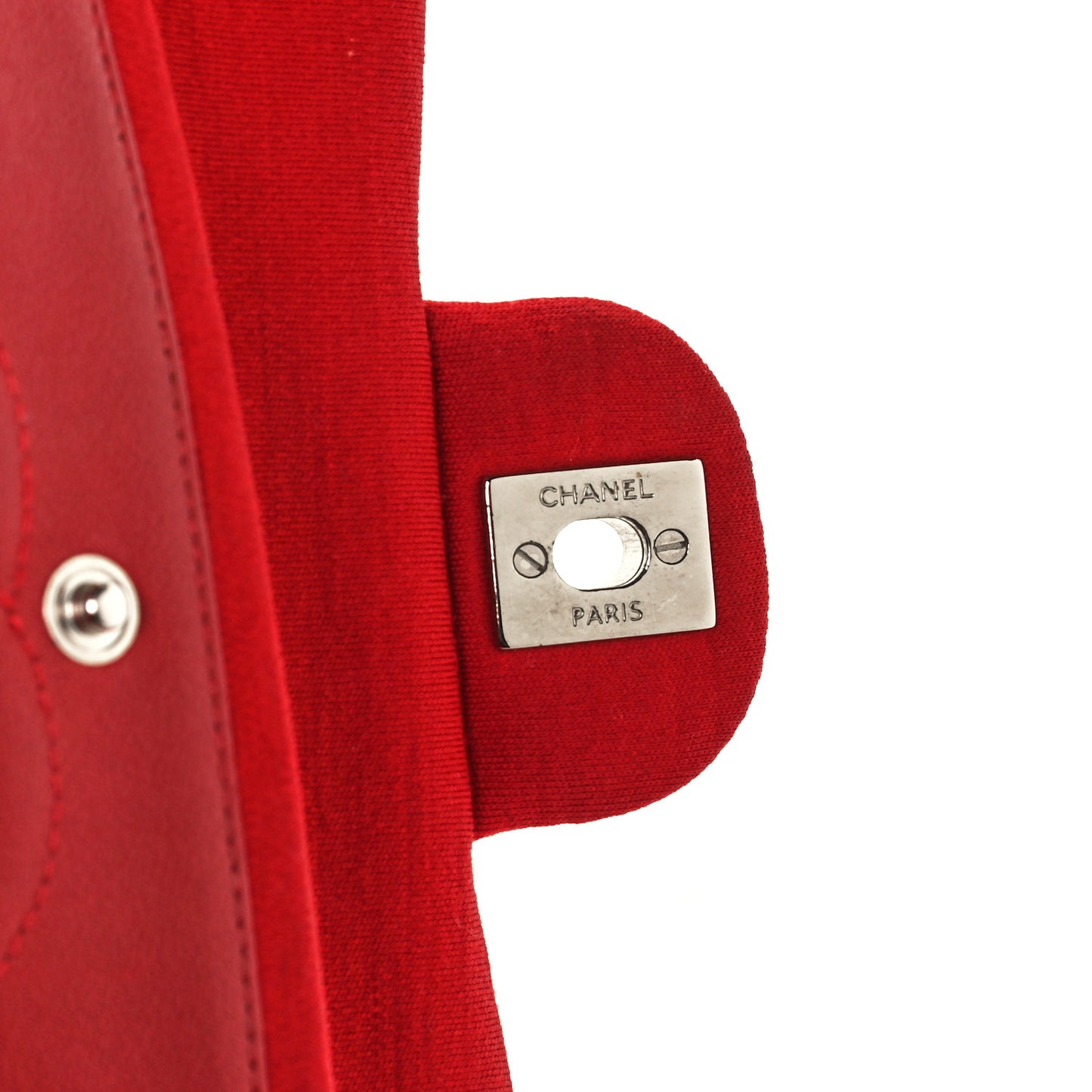 Jersey Quilted Medium Double Flap Red