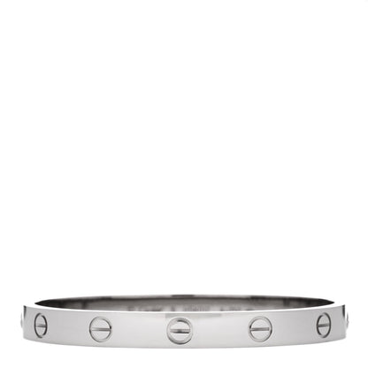 Cartier 18K White Gold LOVE Bracelet 16 1 of 8