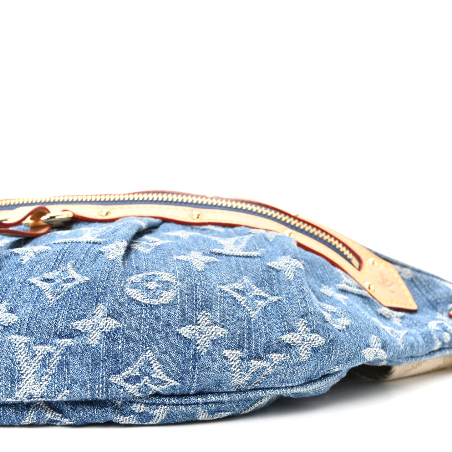 Monogram Denim High Rise Bumbag Blue
