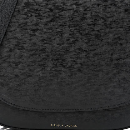 Mansur Gavriel Calfskin Flap Crossbody Bag Black 9 of 19