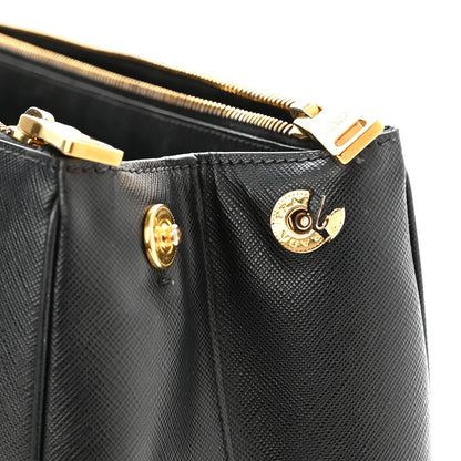 Prada Saffiano Large Galleria Double Zip Tote Black 15 of 16