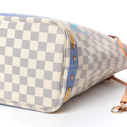 Louis Vuitton Damier Azur Summer Trunks Neo Neverfull MM 7 of 10