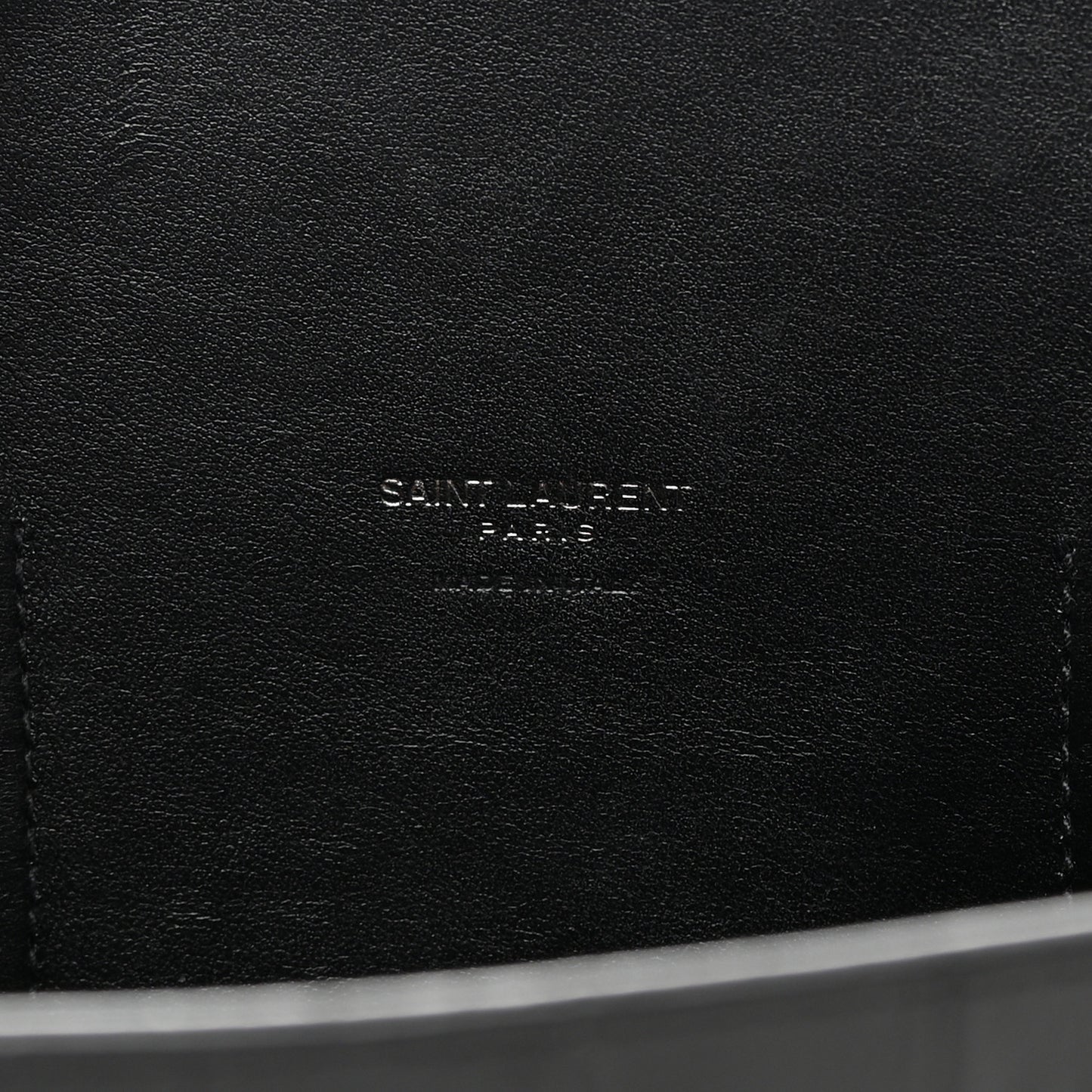 Calfskin Crocodile Embossed Large Sac De Jour Carryall Black