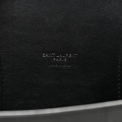 Saint Laurent Calfskin Crocodile Embossed Large Sac De Jour Carryall Black 6 of 26