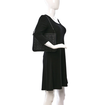 MCM Visetos Liz Shopper Tote Pouch Black 2 of 14