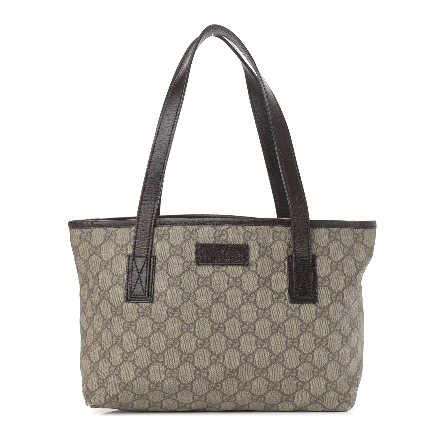 Gucci GG Supreme Monogram Small Joy Tote Dark Brown 1 of 16