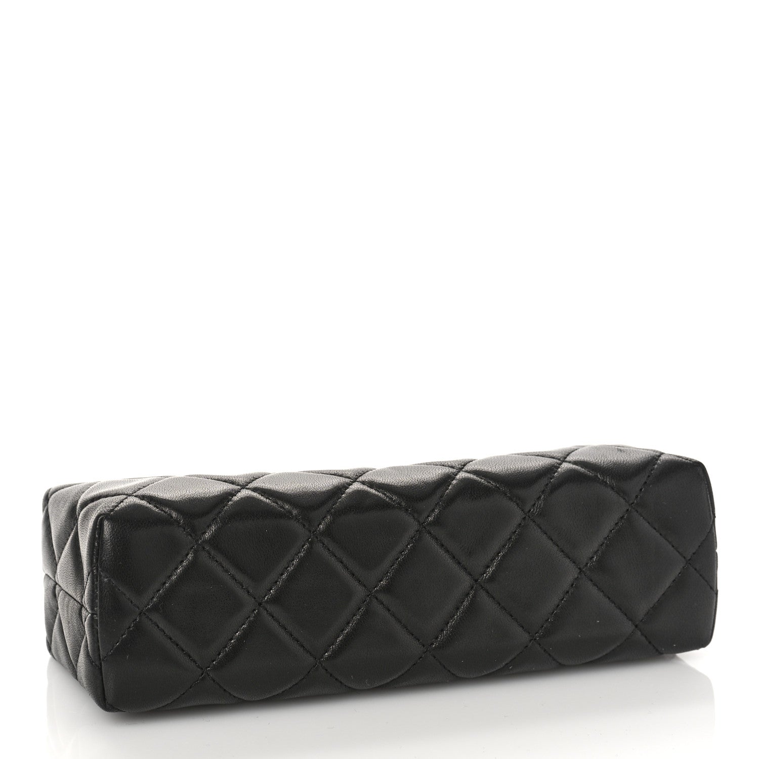 Chanel Lambskin Quilted Cosmetic Case Black 4 of 9