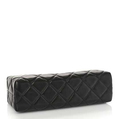 Chanel Lambskin Quilted Cosmetic Case Black 4 of 9