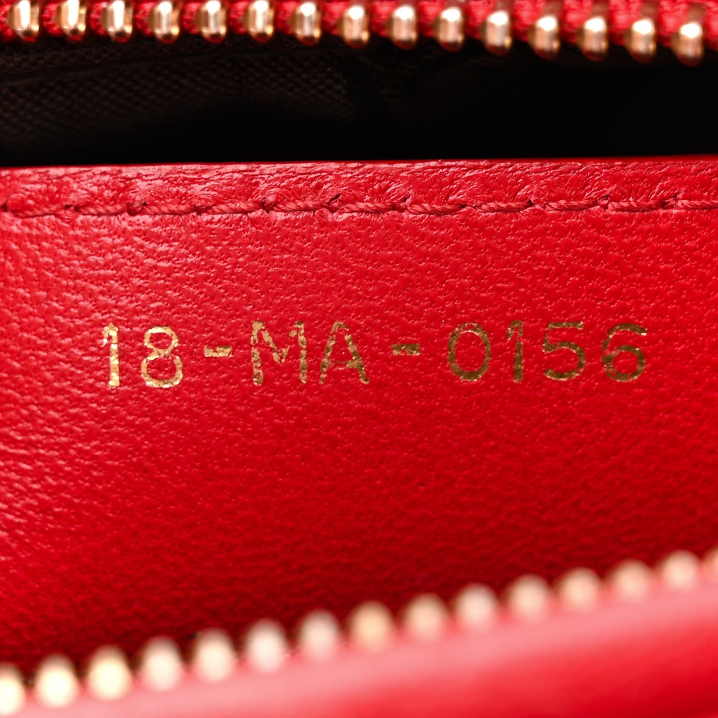Lambskin Cannage Medium Lady Dior Red