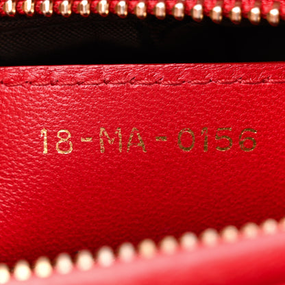 Christian Dior Lambskin Cannage Medium Lady Dior Red 7 of 16