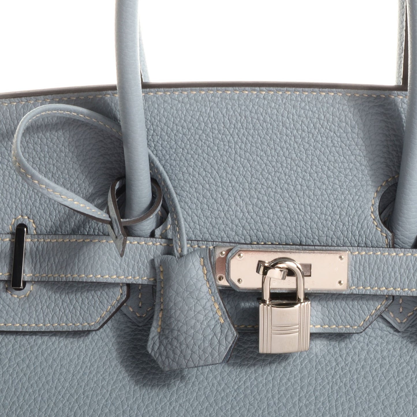 Togo Birkin 35 Bleu Lin