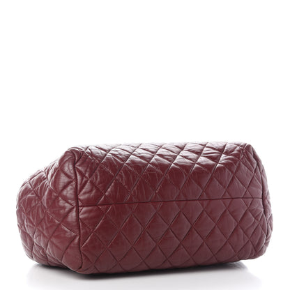 Chanel Lambskin Coco Cocoon Bowler Burgundy 4 of 9