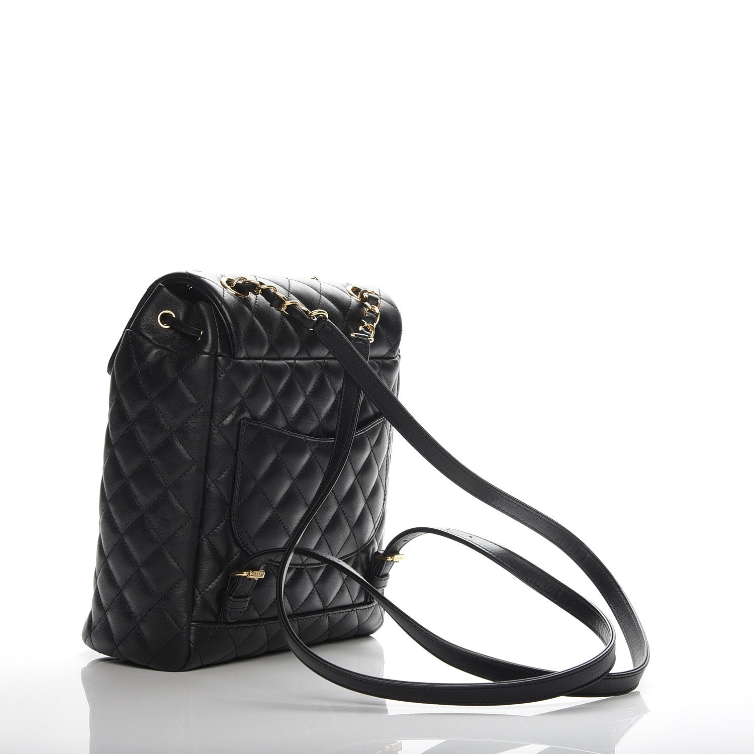 Chanel Lambskin Quilted Small Urban Spirit Backpack Black 206817