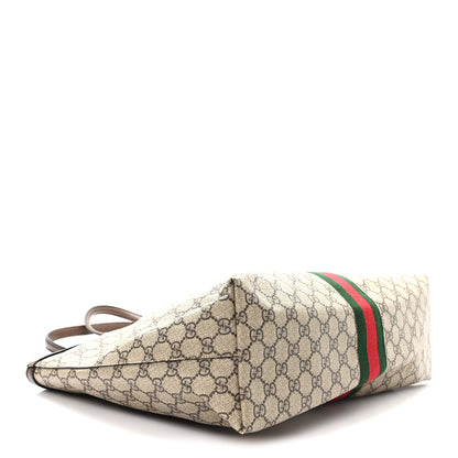 Gucci GG Supreme Monogram Medium Ophidia Shopping Tote Brown 4 of 10