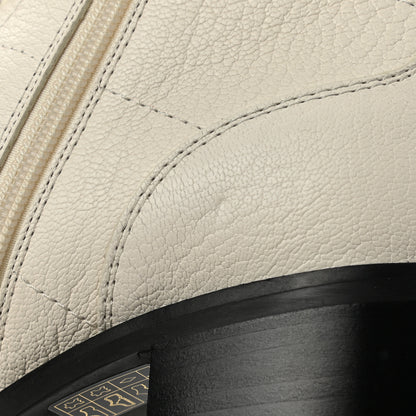 Jimmy Choo Goatskin Pearl Embellished Cruz Combat Boots 40 Latte White 7 of 7