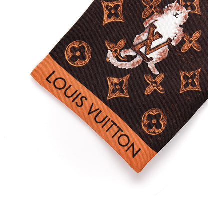 Louis Vuitton Silk Catogram Classic Bandeau Marron 3 of 6