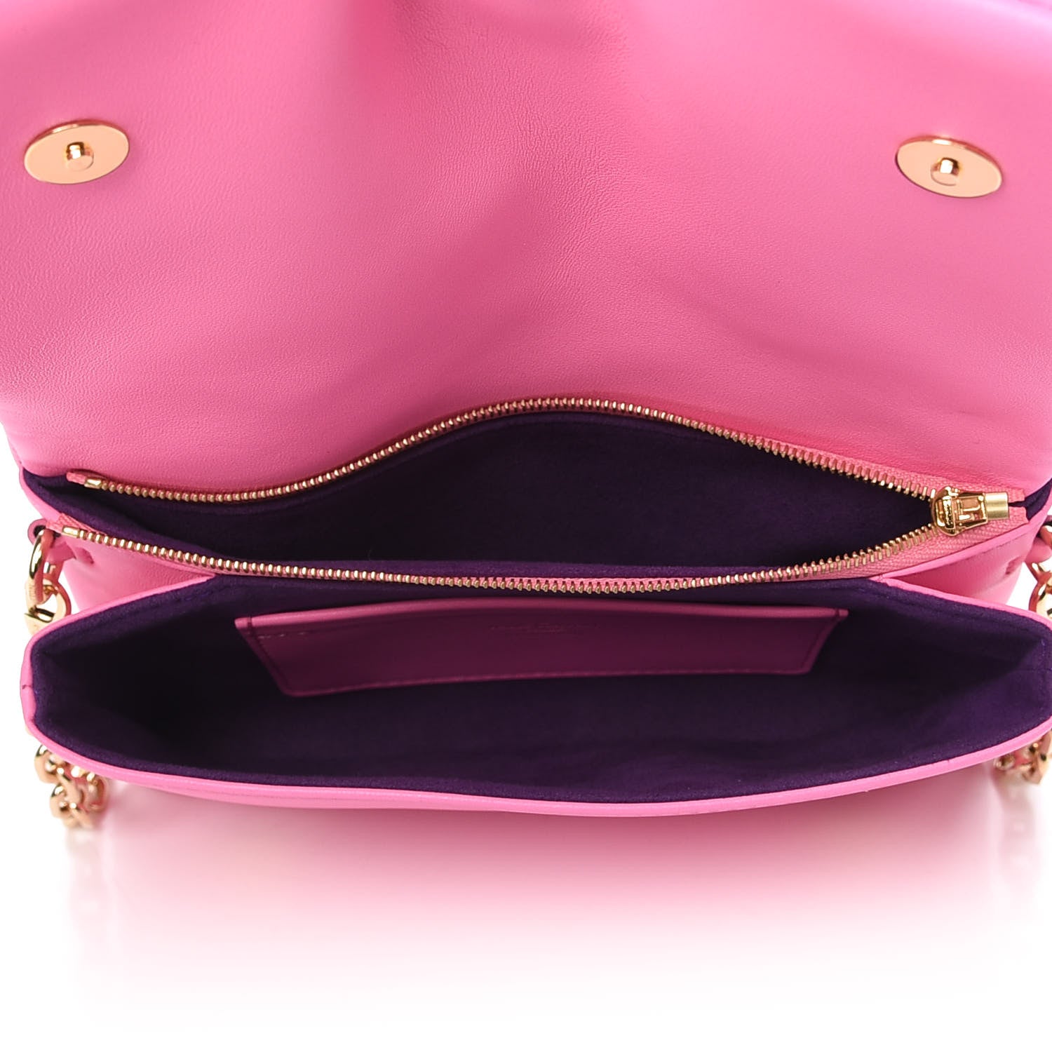 Louis Vuitton Lambskin Embossed Monogram Vuittamins Pochette Coussin Rose Violet 5 of 10