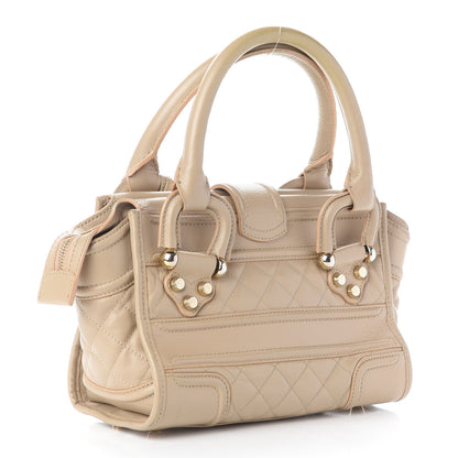 Burberry Quilted Calfskin Mini Manor Tote Beige 3 of 12