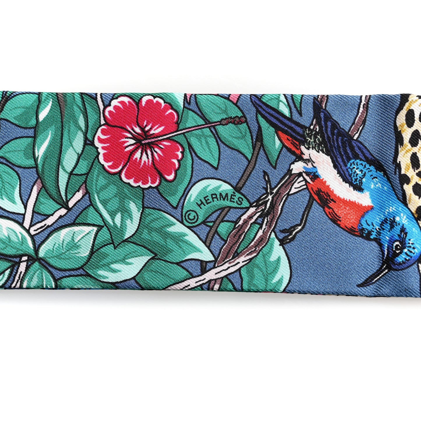 Silk Jungle Love Twilly Gris Bleuete Vert