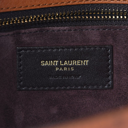 Saint Laurent Ostrich Carre Satchel Brick 5 of 8