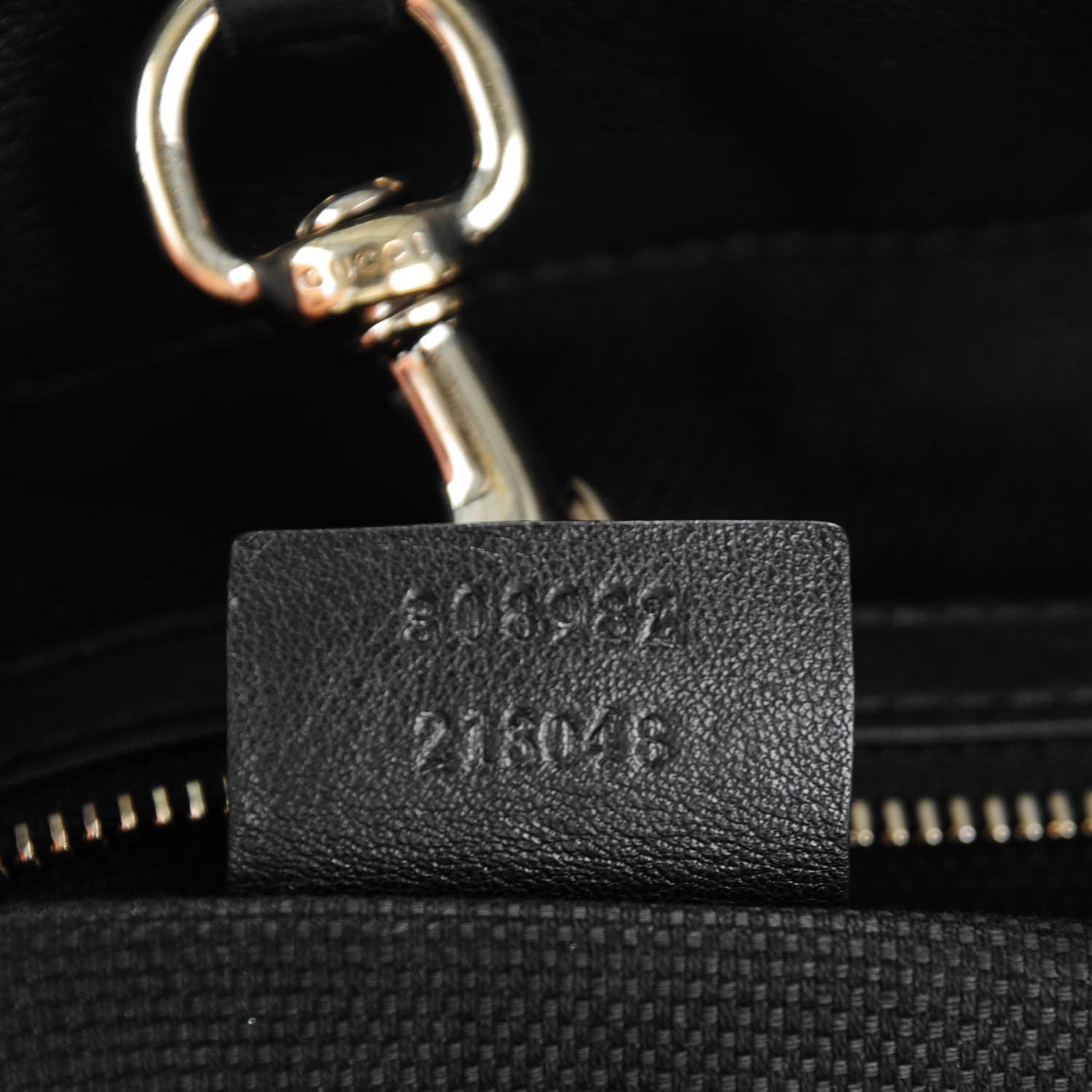 Gucci Patent Medium Soho Chain Shoulder Bag Black 7 of 7