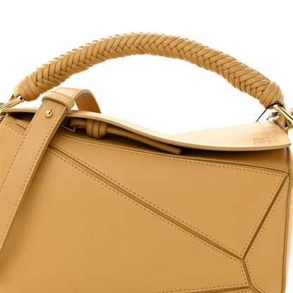 Loewe Calfskin Small Woven Puzzle Bag Sahara 7 of 9